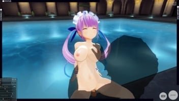 3D Perverted Animation Pornography Fucking A Maid By The Pool Masturbation Blowjob, Rocking, Cunt Spread Very Nice Very Sexy

